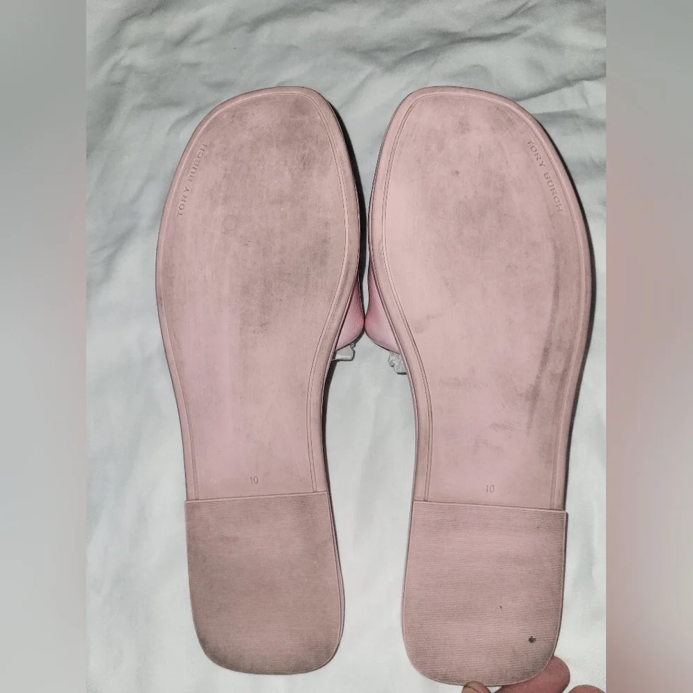 Tory Burch Double T Sandals Pink - Picture 2 of 2